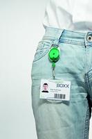 Durable afrolmechanisme met karabijnhaak groen, op blister - thumbnail