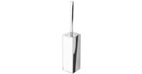 Geesa Modern Art closetborstelhouder zwarte borstel Chroom - thumbnail