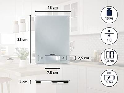 Soehnle 66225 page waterproof digitale keukenweegschaal grijs