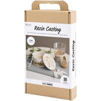 Creativ Company Hobbyset hars gieten, pot met deksel, beige, off white, 1 doos - thumbnail