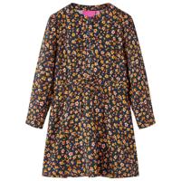 VidaXL Kinderjurk met lange mouwen 116 marineblauw - thumbnail