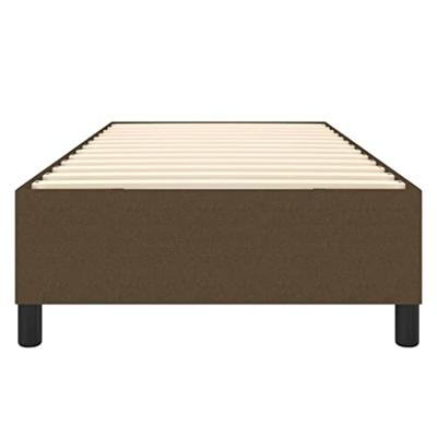 Boxspring bed 100x200 cm stof donkerbruin