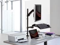 Monoprice Hoogte Klem voor bureau Articulating Keyboard + Monitor Stand (26 inch) Zwart - thumbnail