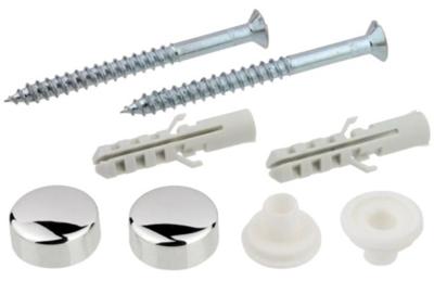 Kirchhoff WC-montageset, verhoogde verzonken kop, chroom, M6 x 70 mm - 98846113