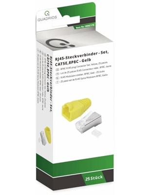 Quadrios RJ-45 connectorset CAT 5e Stekker, recht 25 stuk(s)