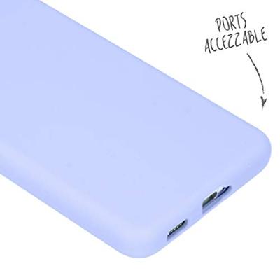 Accezz Liquid Silicone Backcover Samsung Galaxy S21 Telefoonhoesje Paars
