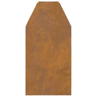 Vuurkorf Bruin 50 x 50 x 100 cm Cortenstaal