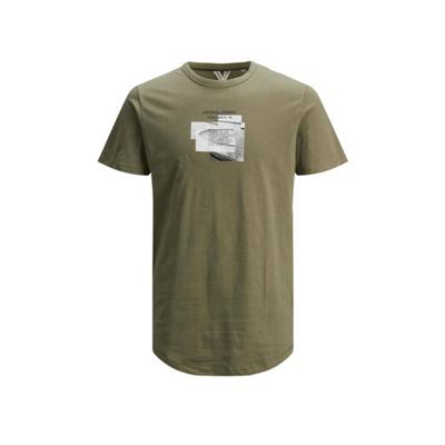 JACK & JONES CORE T-shirt Sawyer met printopdruk olijfgroen JACK & JONES CORE T-shirt Sawyer met printopdruk olijfgroen