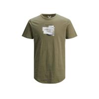 JACK & JONES CORE T-shirt Sawyer met printopdruk olijfgroen - thumbnail