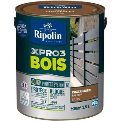 Houtverf - RIPOLIN - 8007 - Kastanje - Satijn - 2.5L