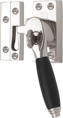 Formani TIMELESS RBA-1934 raamboompje tbv naar buitendraaiend raam afsluitbaar rechtswijzend - glans nikkel/ebbenhout