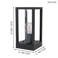 Eglo Zwarte sokkellampCascinetta - 98714 - thumbnail