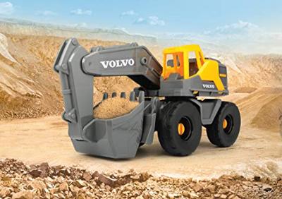 Dickie mack/volvo transporter met werkvoertuigen - thumbnail
