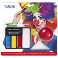 Boland schmink set clown met clownsneus - thumbnail