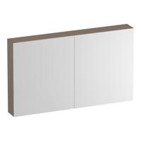 Brauer Impress Deluxe Spiegelkast - 120 cm - met interne en externe Verlichting - 2 Dubbelzijdige Spiegeldeuren - Mat Mokka - thumbnail
