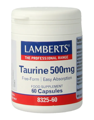 Lamberts Taurine 500mg Capsules