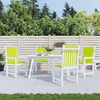 VidaXL Tuinstoelkussens 4 st 100x50x3 cm oxford stof heldergroen - thumbnail