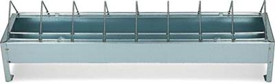 Pluimvee voertrog 50 cm gegalv. metaal