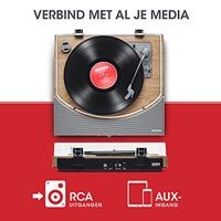 ION Audio Premier LP - Draadloze Bluetooth platenspeler / vinyl platenspeler met luidsprekers, USB-conversie, RCA & hoofdtelefoonuitgangen - Natuurlijke houtafwerking - thumbnail