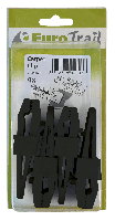 Eurotrail ETSP0025 tentaccessoire Set met klemmen & binders Polyvinyl chloride (PVC) Zwart 4 stuk(s) - thumbnail