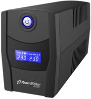 PowerWalker VI 600 STL Line-interactive 0,6 kVA 360 W 2 AC-uitgang(en) - thumbnail