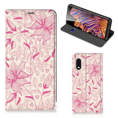 Samsung Xcover Pro Smart Cover Pink Flowers Samsung Xcover Pro Smart Cover Pink Flowers