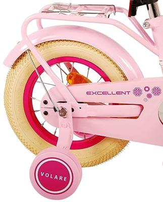 Volare excellent kinderfiets - meisjes - 12 inch - roze