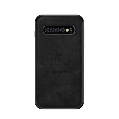 PINWUYO Shockproof waterdicht volledige PC TPU + huid beschermhoes voor Galaxy S10 Plus(Black)