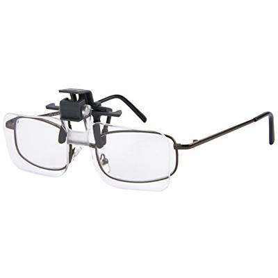 Carson loepbril 1,5x (+2.25 dioptrie) clip-on en flip-up Carson loepbril 1,5x (+2.25 dioptrie) clip-on en flip-up