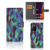 Samsung Galaxy Note20 Ultra | Book Case | Abstract Green Blue - thumbnail