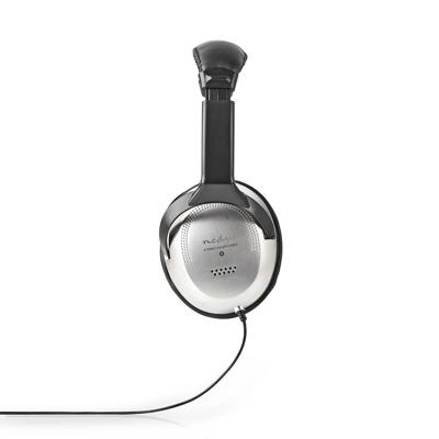 Nedis hpwd1201bk over-ear koptelefoon bedraad 6,00 m zilver/zwart - thumbnail