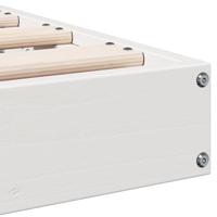 Bedframe Wit 180 x 220 cm Massief grenenhout - thumbnail
