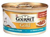 GOURMET GOLD FIJNE HAPJES ZALM / KIP 85 GR - thumbnail