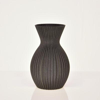 Lily 3D vaas 20x13cm Zwart Metallic Lily 3D vaas 20x13cm Zwart Metallic