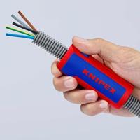 Knipex Draadstripgereedschap | totale lengte 100 mm | 0,2-4,0 (draad) mm² | 1 stuk - 90 22 02 SB - 90 22 02 SB - thumbnail