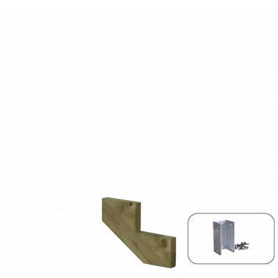 Trapbalk 2 Treden 34,2º + Montagebeugel