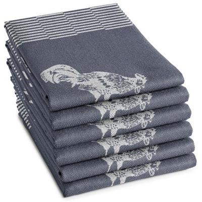 DDDDD DDDDD theedoek Goodmorning blue 60x65 (per stuk)