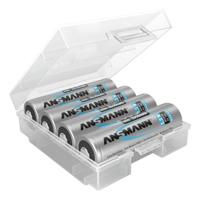 Ansmann Box 4 Batterijbox 4x AAA (potlood), AA (penlite) (l x b x h) 67 x 55 x 22 mm - thumbnail