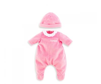 Corolle mon grand poupon - pyjama roze met muts, 36cm