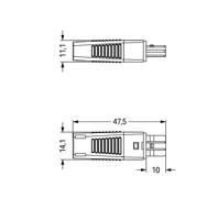 WAGO 893-1002 Netstekker WINSTA KNX Bus, recht Totaal aantal polen: 2 3 A Groen 1 stuk(s) - thumbnail
