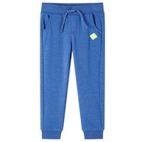 Kinderjoggingbroek 116 gemleerd blauw - thumbnail