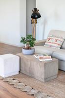 Kruk DKD Home Decor Bruin Polyester Hout MDF 100 x 40 x 40 cm - thumbnail