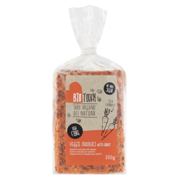 Bio Today Groentecrackers met Wortel 200 g bij Jumbo