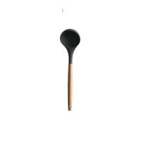 Siliconen houten handvat spatel hittebestendige soeplepel non-stick speciale koken schop keuken gereedschap grote soeplepel - thumbnail
