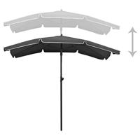 Parasol met paal 200x130 cm antracietkleurig - thumbnail