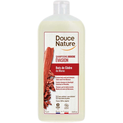 Douce Nature Douchegel & shampoo evasion met cederhout bio 1 Liter