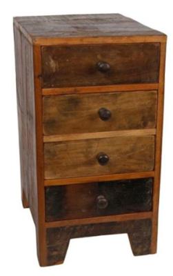 Gifts Amsterdam Opbergkast met lades 27x36x50 cm hout Gifts Amsterdam Opbergkast met lades 27x36x50 cm hout