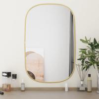 VidaXL Wandspiegel 70x45 cm goudkleurig - thumbnail