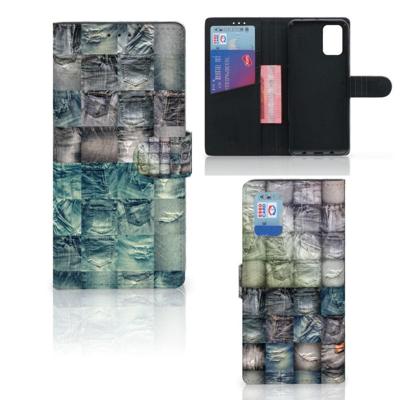 Wallet Case met Pasjes Samsung Galaxy A02s | M02s Spijkerbroeken