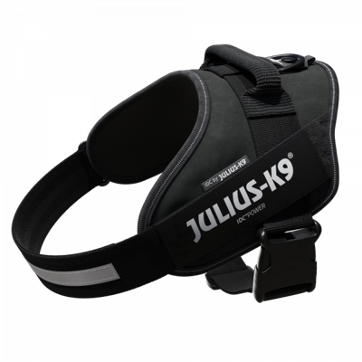Julius K9 idc power-harnas / tuig voor labels zwart